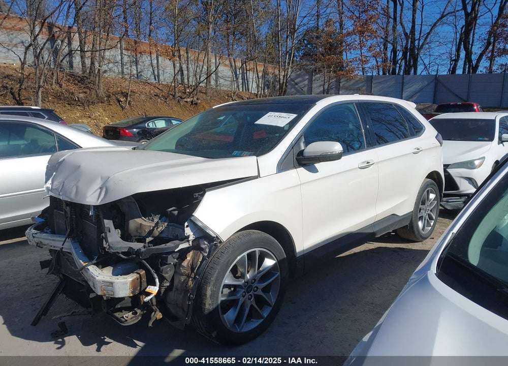 2015 FORD EDGE TITANIUM VIN: 2FMTK4K89FBB95584