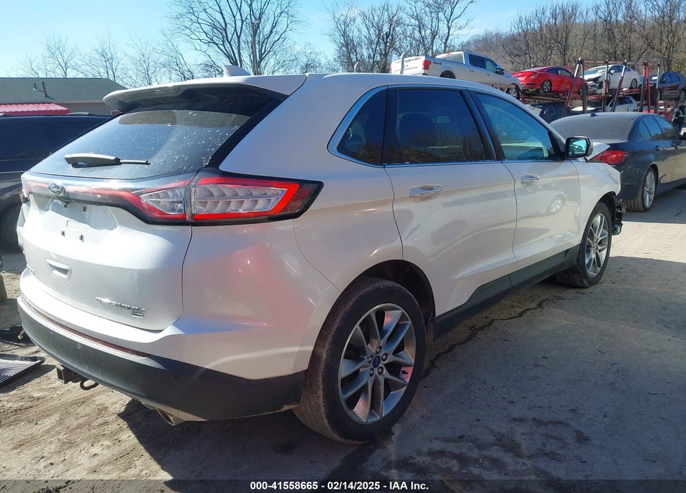 2015 FORD EDGE TITANIUM VIN: 2FMTK4K89FBB95584