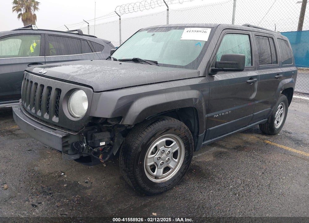 2016 JEEP PATRIOT VIN: 1C4NJPBB5GD519073