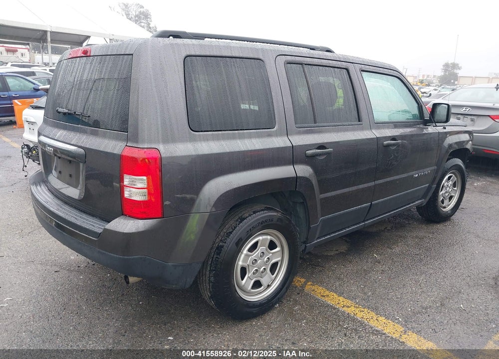 2016 JEEP PATRIOT VIN: 1C4NJPBB5GD519073