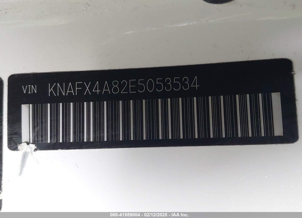 2014 KIA FORTE EX VIN: KNAFX4A82E5053534