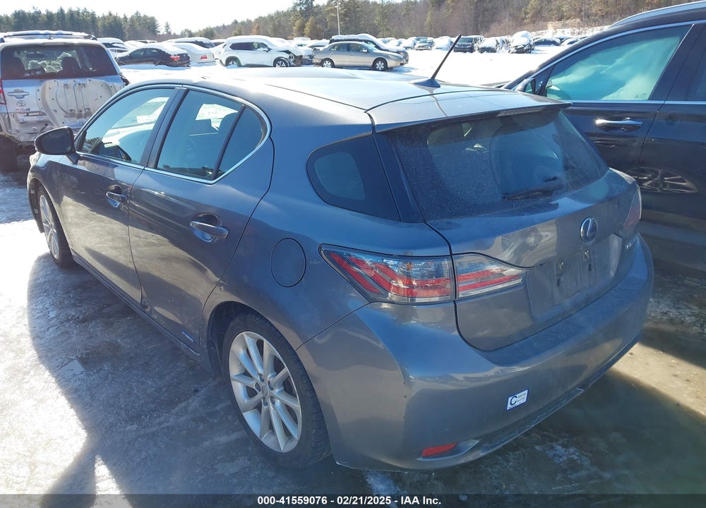 2012 LEXUS CT 200H VIN: JTHKD5BH3C2083069
