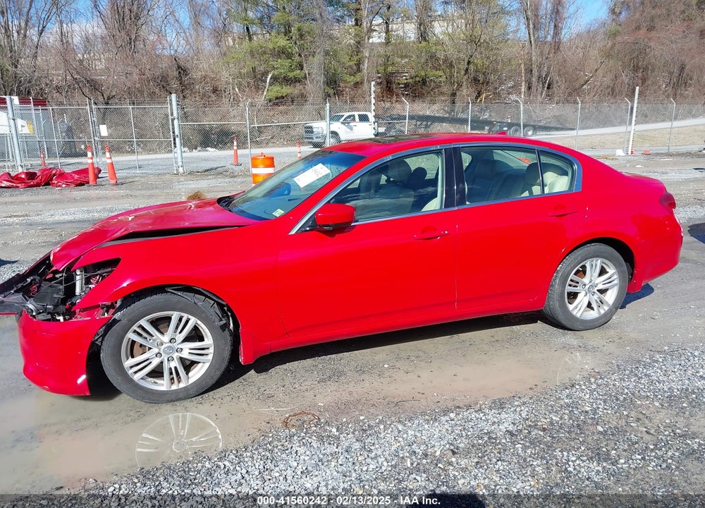 2010 INFINITI G37X VIN: JN1CV6AR7AM454791