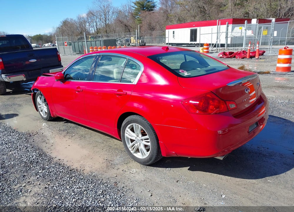 2010 INFINITI G37X VIN: JN1CV6AR7AM454791