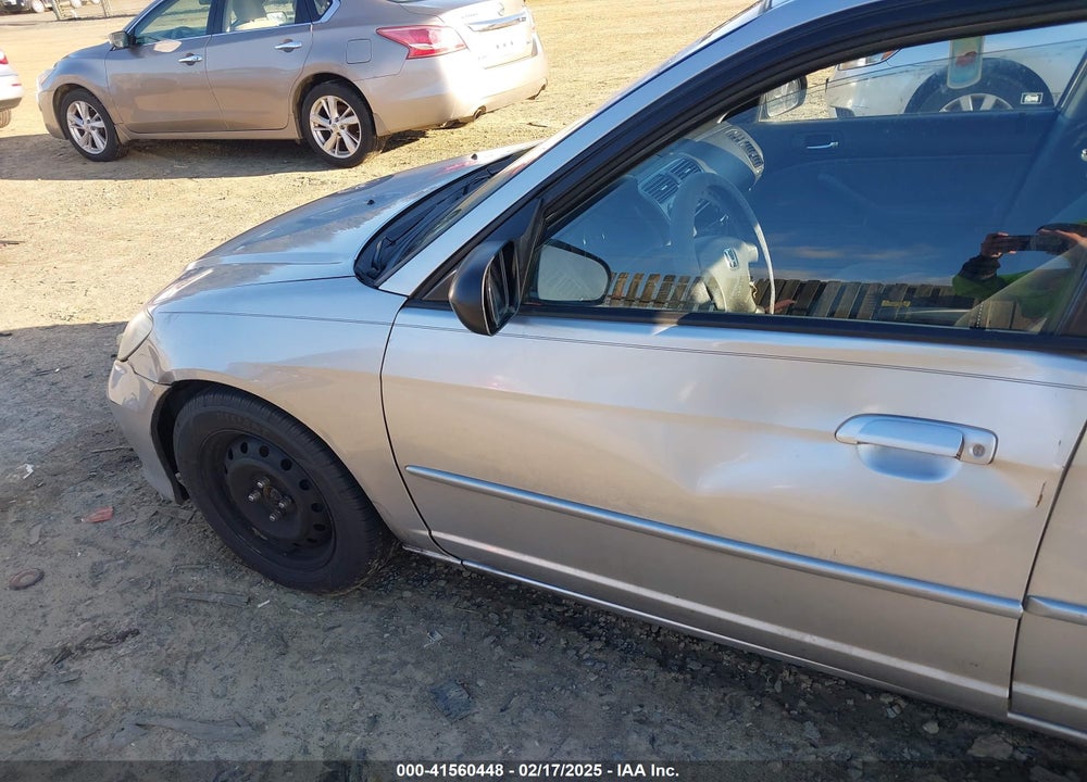 2005 HONDA CIVIC LX VIN: 2HGES16515H560753