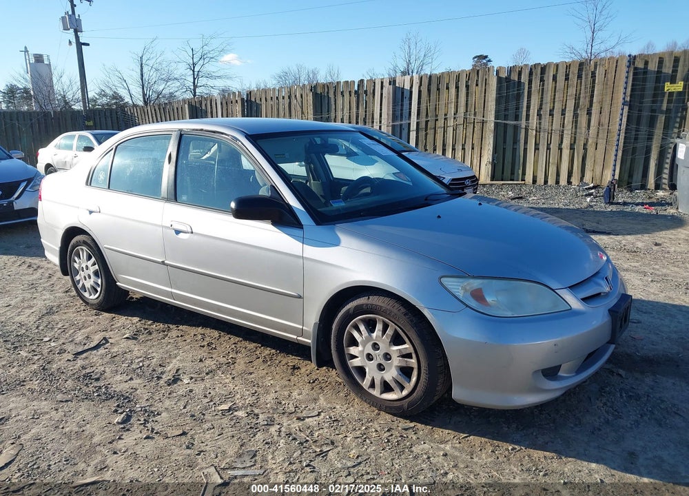 2005 HONDA CIVIC LX VIN: 2HGES16515H560753