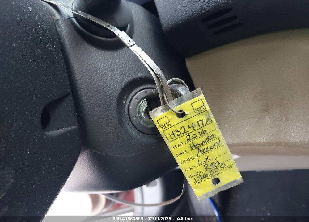 2016 HONDA ACCORD VIN: 1HGCR2F36GA196550