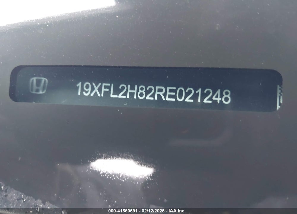 2024 HONDA CIVIC VIN: 19XFL2H82RE021248