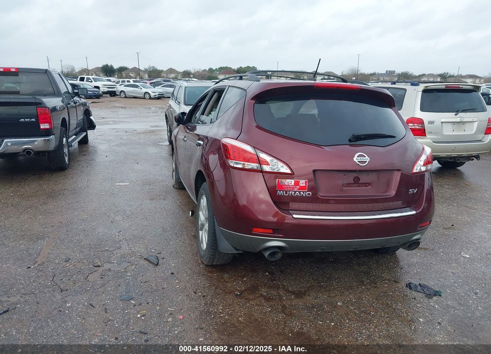 2011 NISSAN MURANO SV VIN: JN8AZ1MU2BW060542