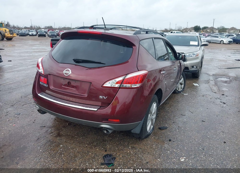 2011 NISSAN MURANO SV VIN: JN8AZ1MU2BW060542