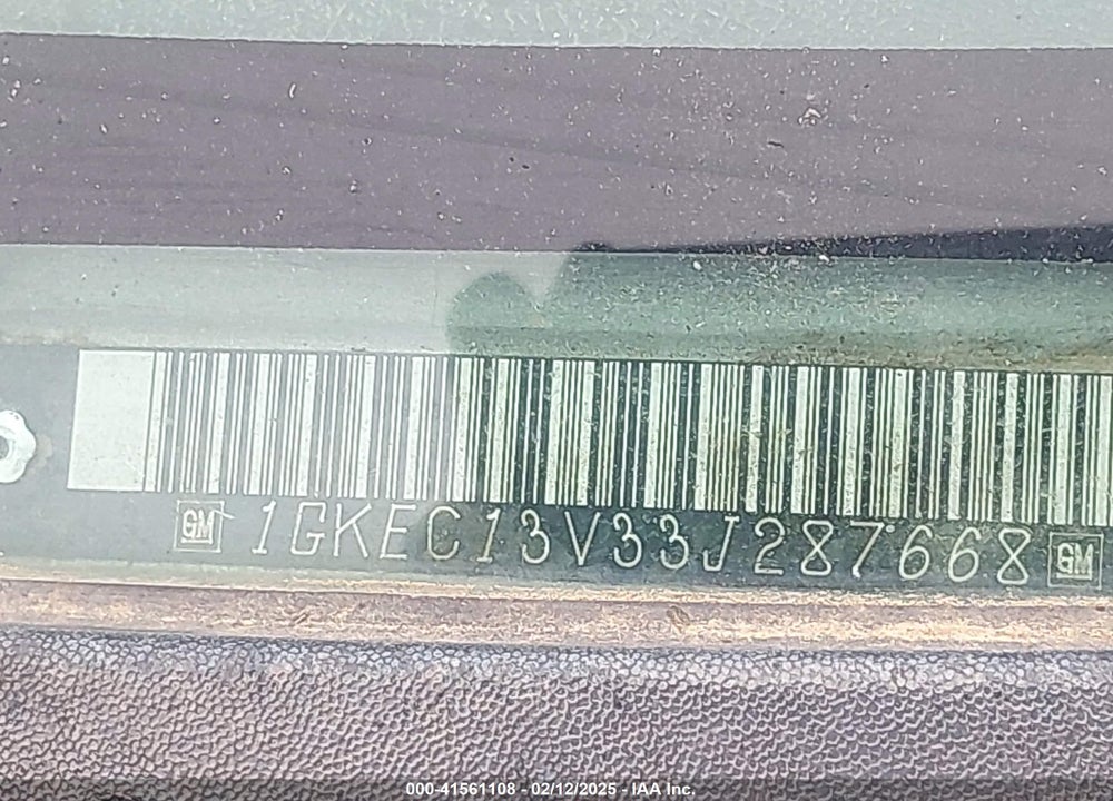 2003 GMC YUKON SLE VIN: 1GKEC13V33J287668