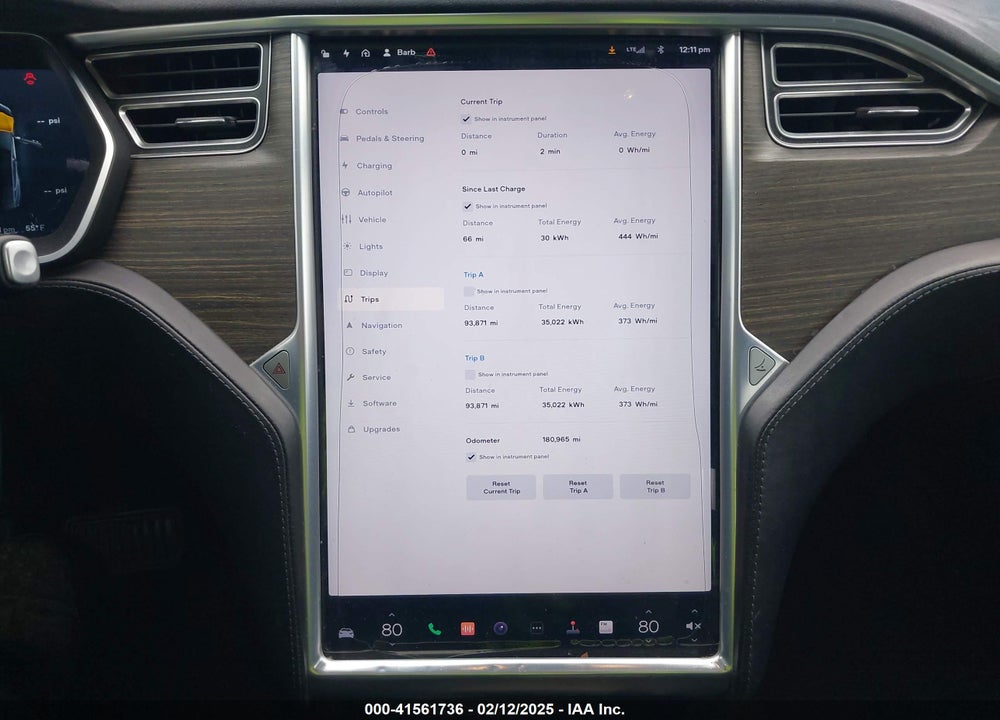 2016 TESLA S VIN: 5YJSA1E16GF130468