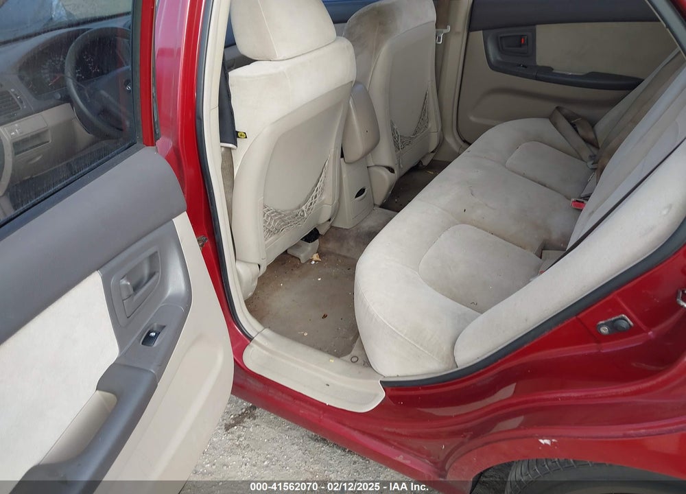 2006 KIA SPECTRA VIN: KNAFE121765272013