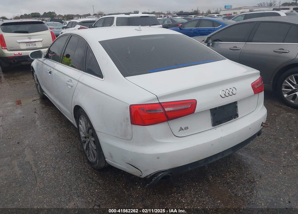 2013 AUDI A6 VIN: WAUDFAFC3DN006632