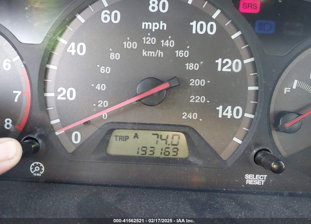 2001 HONDA ACCORD 3.0 EX VIN: 1HGCG22541A024456