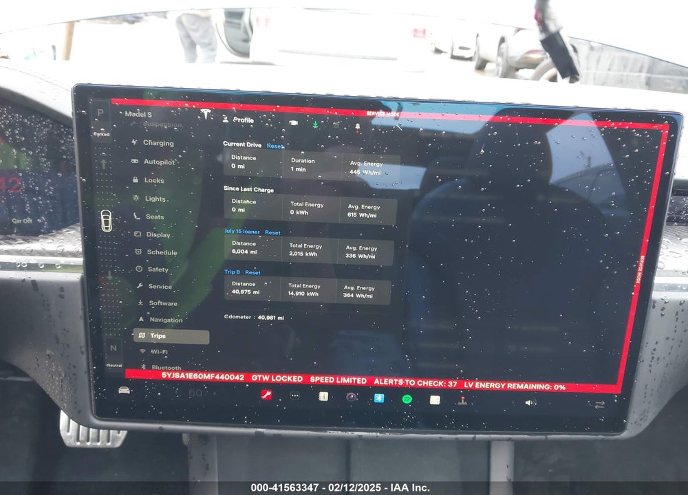 2021 TESLA MODEL S VIN: 5YJSA1E60MF440042