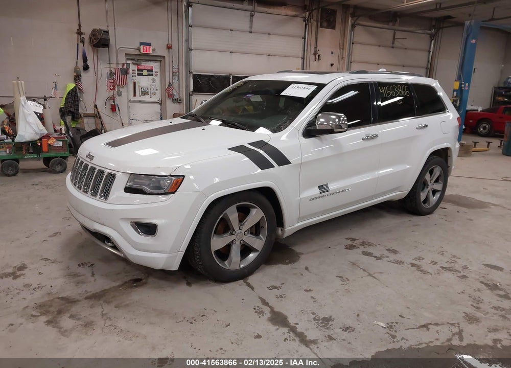 2014 JEEP GRAND CHEROKEE OVERLAND VIN: 1C4RJFCM8EC296056