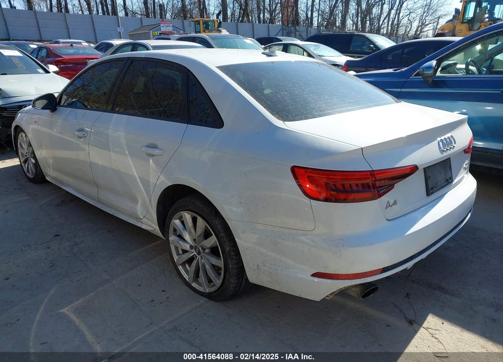 2017 AUDI A4 VIN: WAUKMAF46HN050460