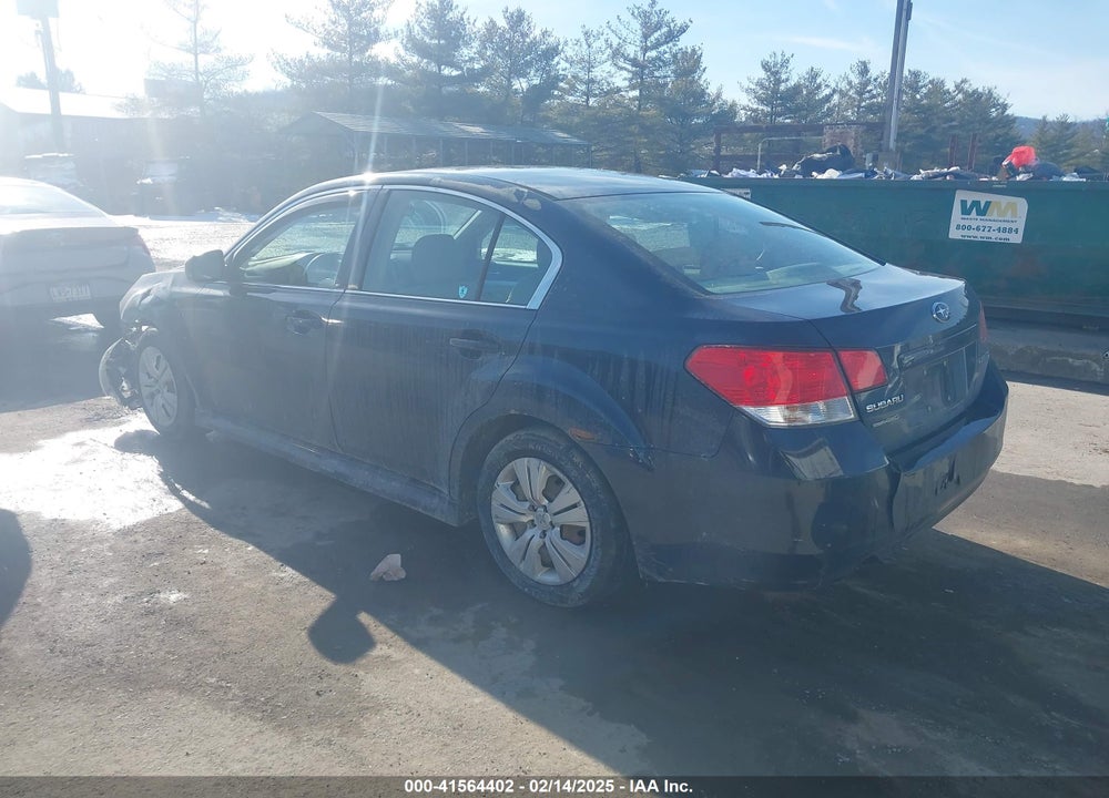2013 SUBARU LEGACY VIN: 4S3BMAA64D1007913