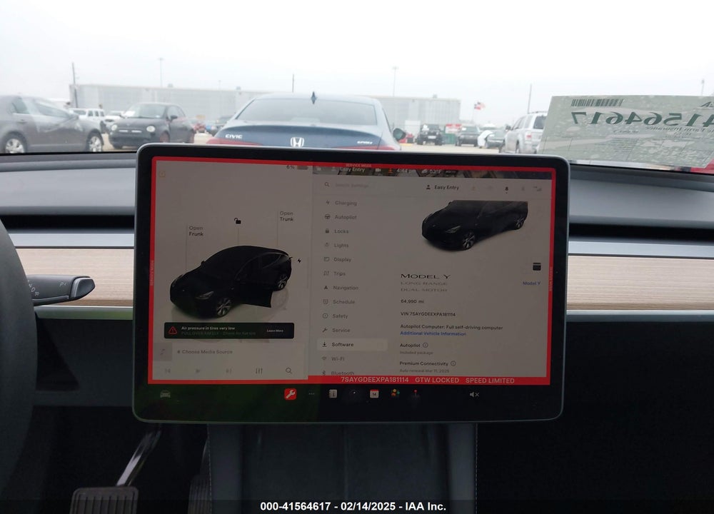 2023 TESLA MODEL Y VIN: 7SAYGDEEXPA181114