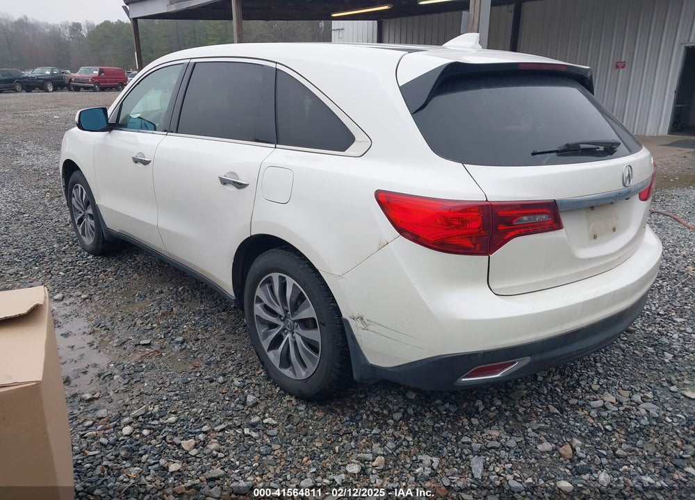 2014 ACURA MDX TECHNOLOGY PACKAGE VIN: 5FRYD4H49EB008644
