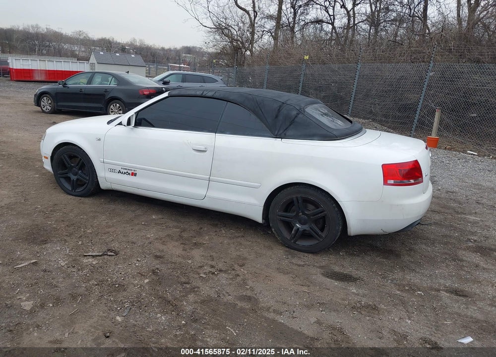 2007 AUDI A4 VIN: WAUDF48H37K036035