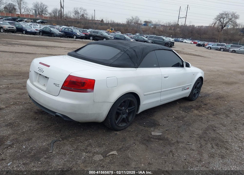 2007 AUDI A4 VIN: WAUDF48H37K036035