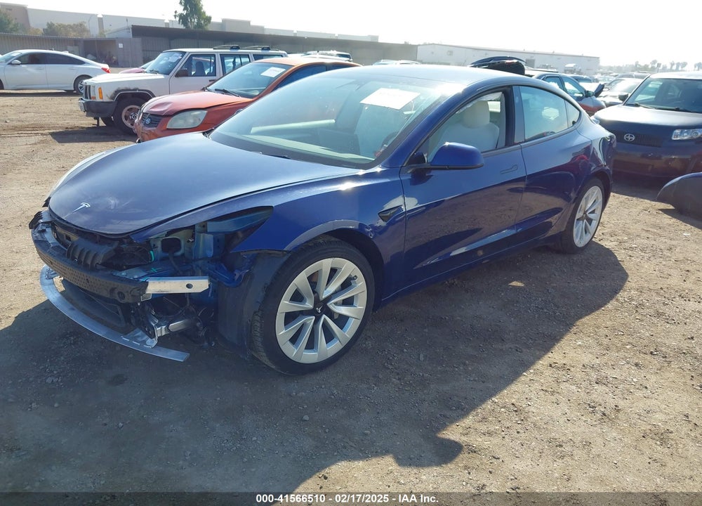 2022 TESLA MODEL 3 VIN: 5YJ3E1EB5NF204705