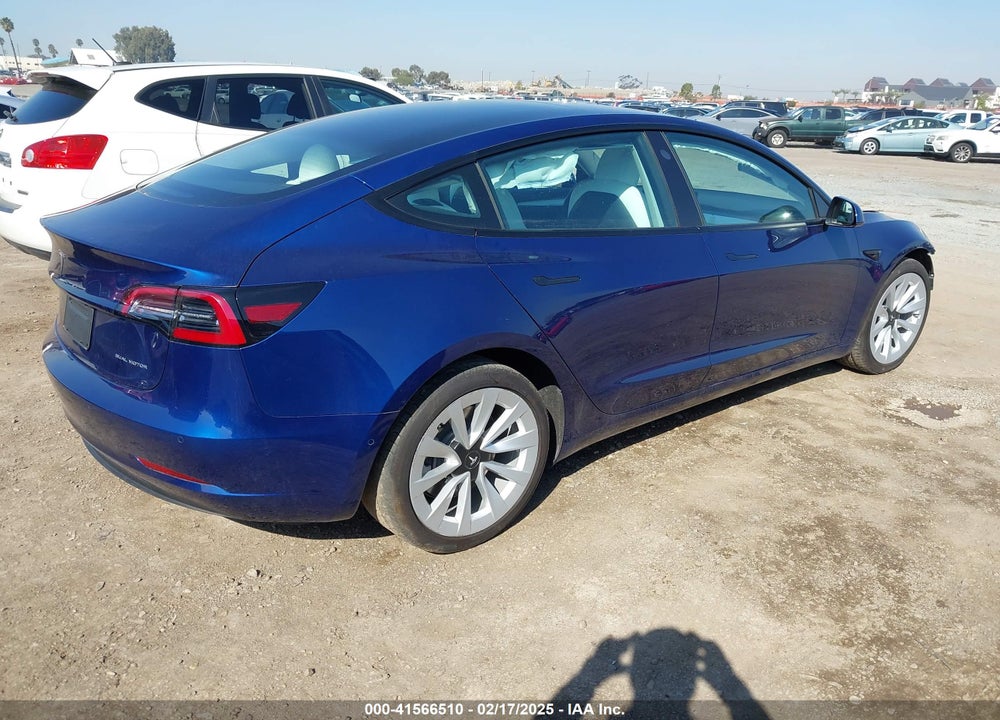 2022 TESLA MODEL 3 VIN: 5YJ3E1EB5NF204705