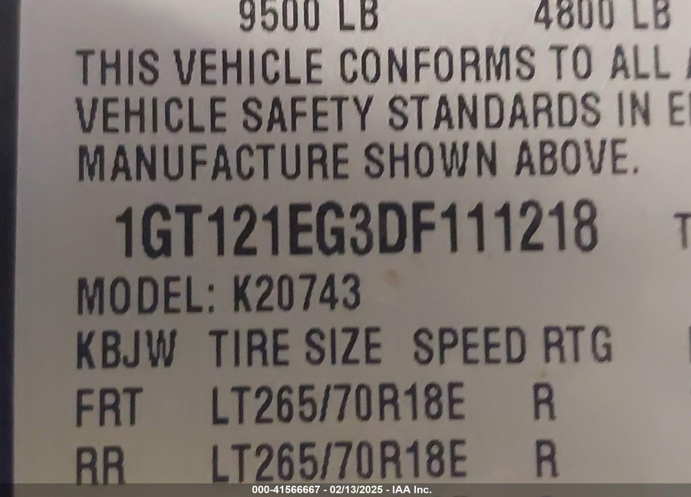 2013 GMC SIERRA 2500HD SLT VIN: 1GT121EG3DF111218