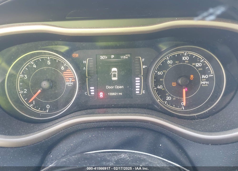 2017 JEEP CHEROKEE VIN: 1C4PJMAB7HW588958