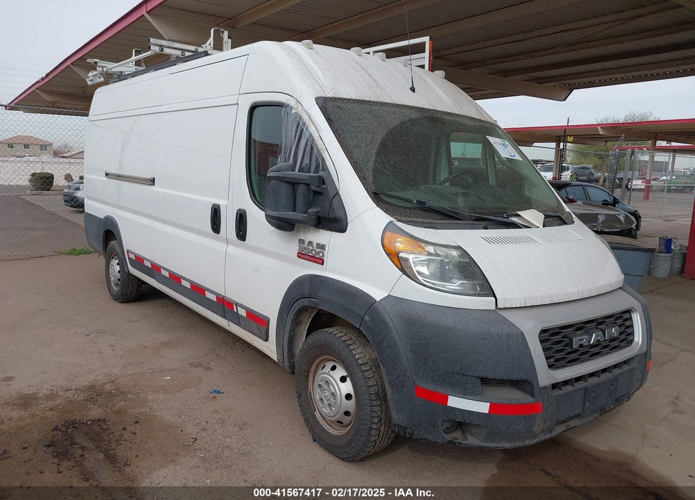 2020 RAM PROMASTER 3500 CARGO VAN HIGH ROOF 159 WB EXT VIN: 3C6URVJG7LE101944
