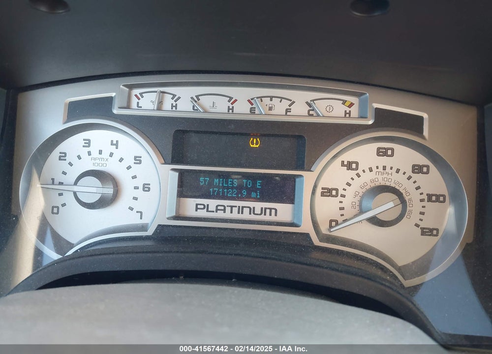 2009 FORD F-150 PLATINUM VIN: 1FTPW14VX9FA67580