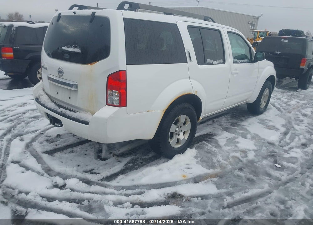 2011 NISSAN PATHFINDER S VIN: 5N1AR1NB0BC616319