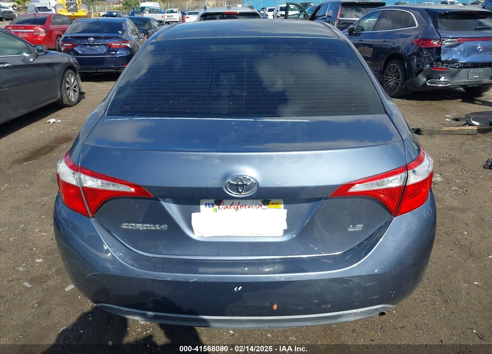 2016 TOYOTA COROLLA VIN: 5YFBURHE9GP459352