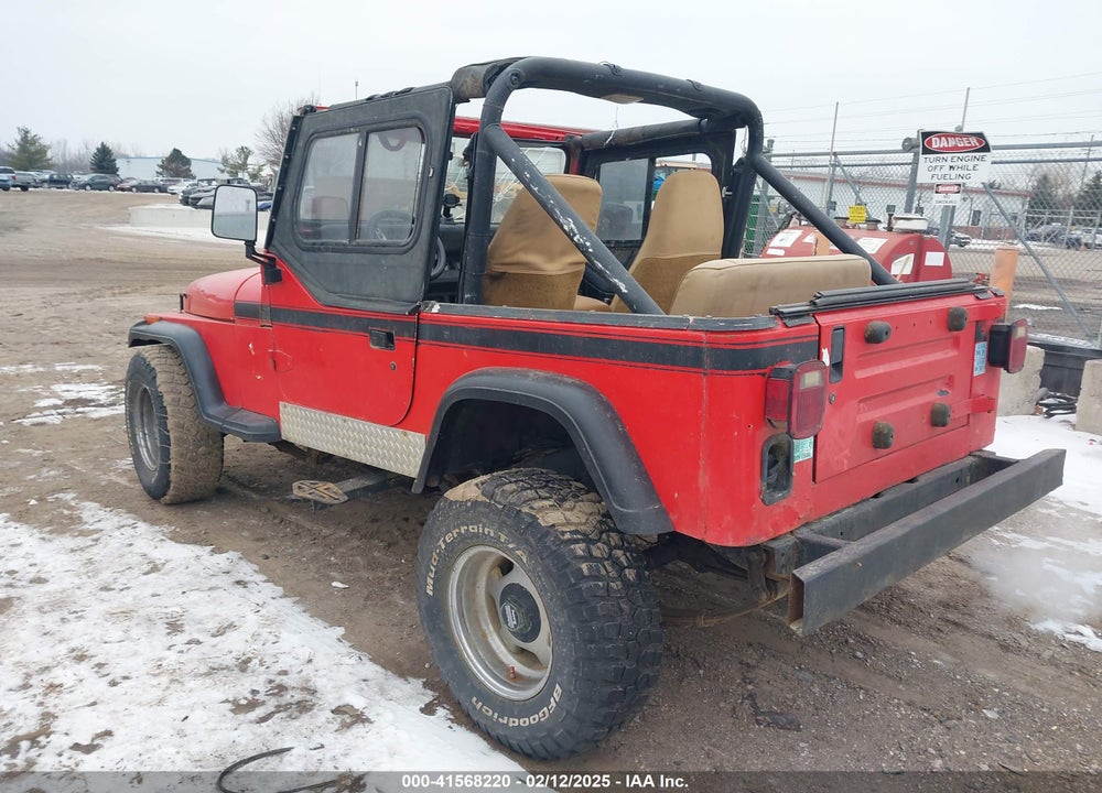 1991 JEEP WRANGLER / YJ RENEGADE VIN: 2J4FY69S7MJ130100