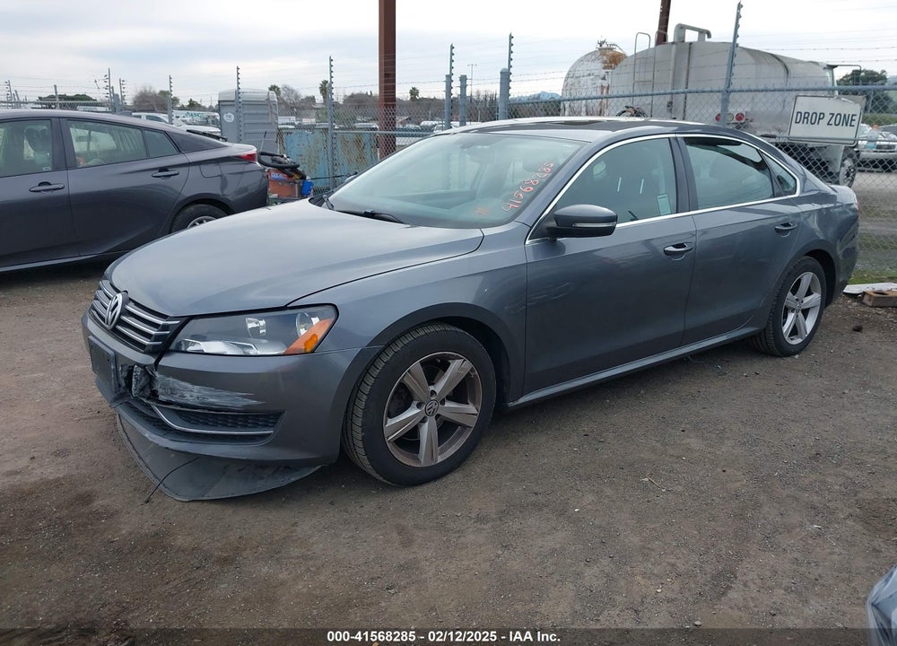 2013 VOLKSWAGEN PASSAT 2.5L SE VIN: 1VWBP7A34DC145601