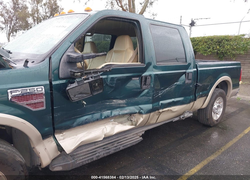 2008 FORD F250 SUPER DUTY VIN: 1FTSW20R18EB93419