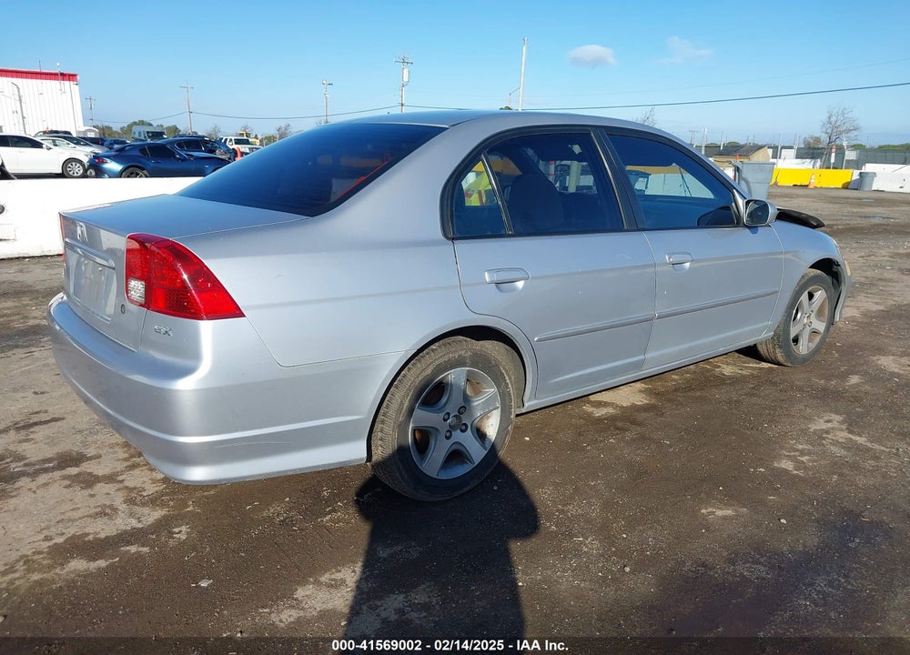2004 HONDA CIVIC EX VIN: 2HGES26704H604859