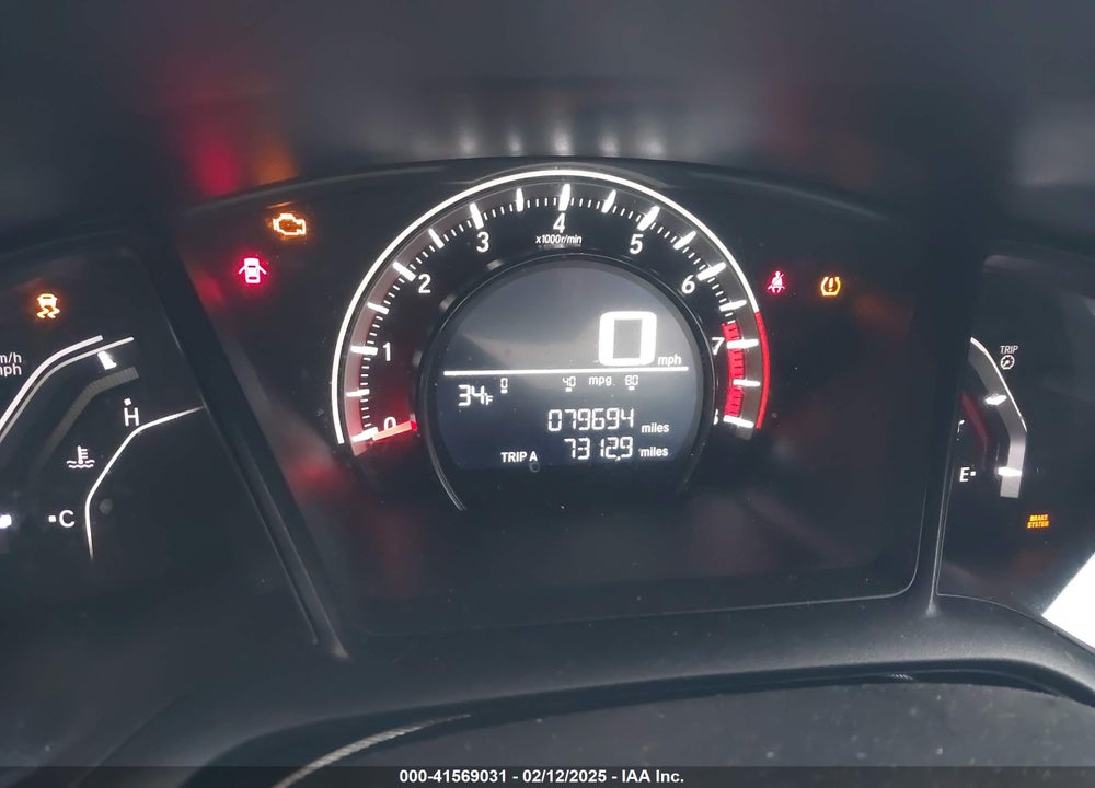 2017 HONDA CIVIC VIN: 2HGFC4B5XHH310389