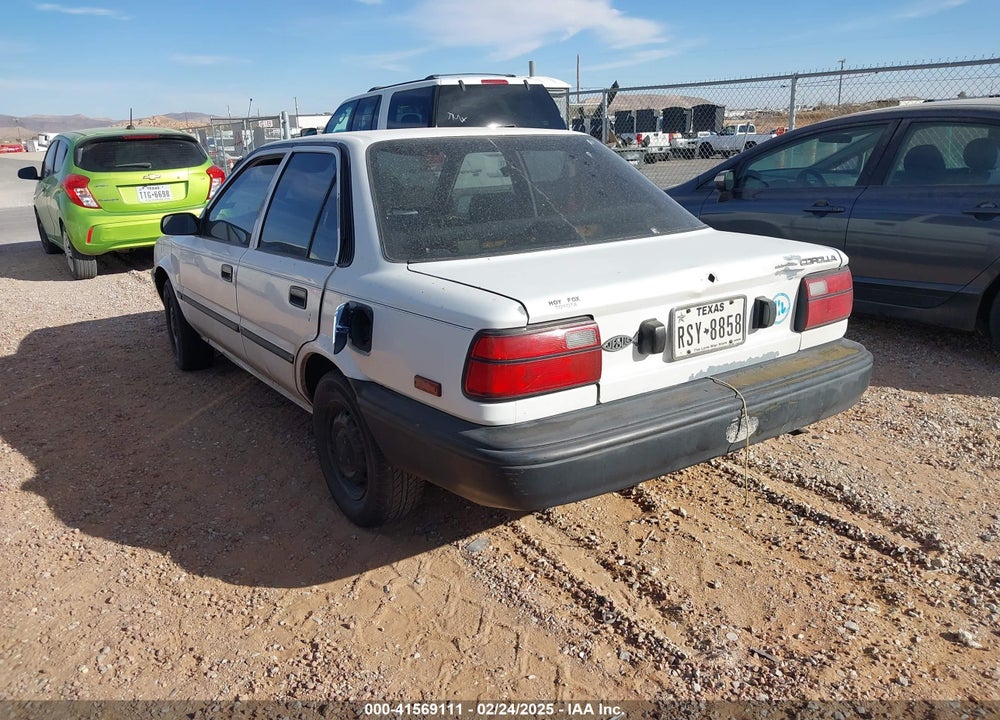 1991 TOYOTA COROLLA VIN: 1NXAE91A6MZ233215