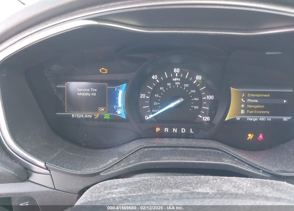 2019 FORD FUSION VIN: 3FA6P0LU7KR240949