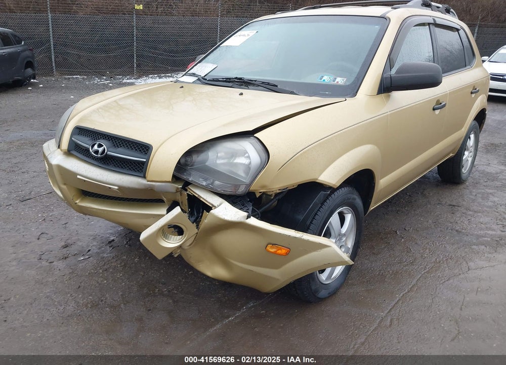 2005 HYUNDAI TUCSON GL VIN: KM8JM12B05U147167
