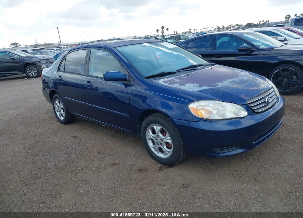2003 TOYOTA COROLLA LE VIN: 2T1BR32EX3C138129