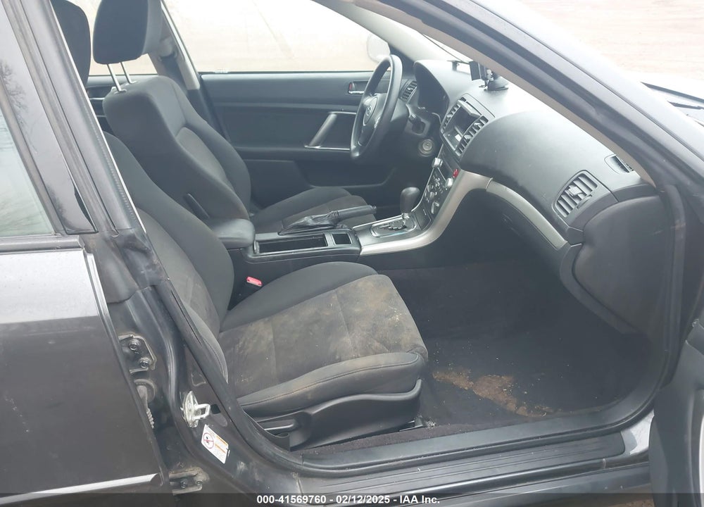 2009 SUBARU LEGACY VIN: 4S3BL616797226000