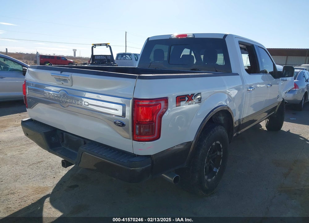 2016 FORD F-150 KING RANCH VIN: 1FTEW1EF3GFC74680
