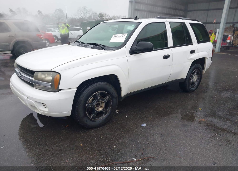 2007 CHEVROLET TRAILBLAZER LS VIN: 1GNDS13SX72301640