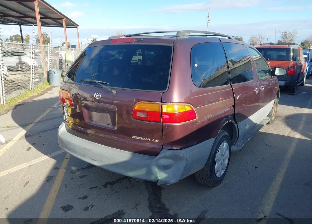 1998 TOYOTA SIENNA LE VIN: 4T3ZF13C2WU019154