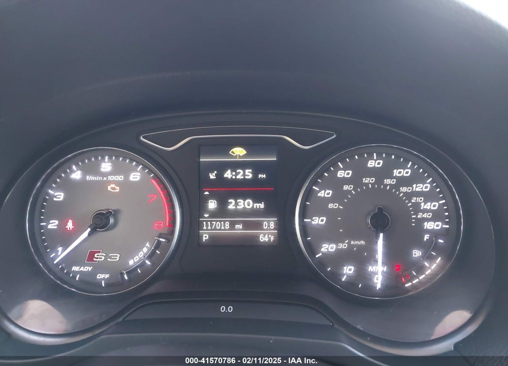 2016 AUDI S3 VIN: WAUB1GFF2G1025428