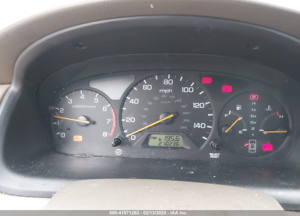 2001 HONDA ACCORD 3.0 EX VIN: 1HGCG16541A038619